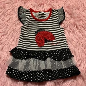 Nannette ladybug dress